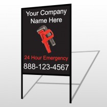 Monkey Wrench 257 H-Frame Sign