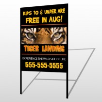 Tiger Landing 303 H-Frame Sign