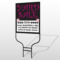 Pink Girl Sale 552 Round Rod Sign