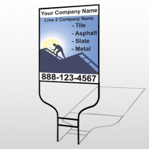 Roofing 258 Round Rod Sign