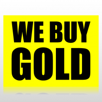 We Buy Gold Sign Panel