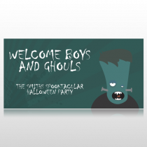 Welcome Boys & Ghouls Halloween Banner