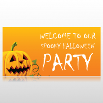 Welcome To Our Spooky Halloween Party Banner