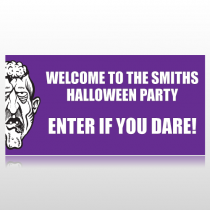 Welcome To The Halloween Party Banner