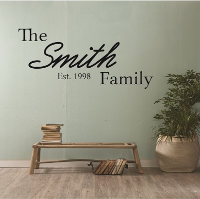 Family Name Wall Lettering